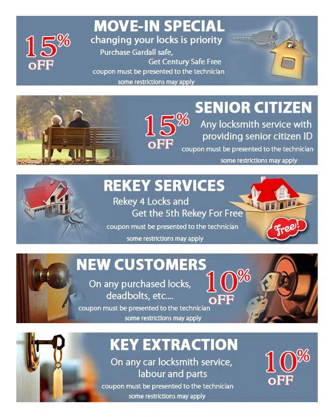 Locksmith Store Torrance, CA 310-975-3528 - coupon21-set-five